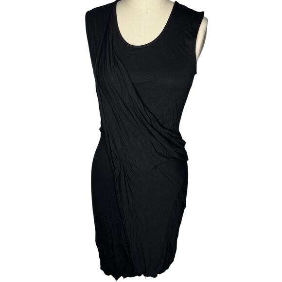 All Saints Dresses & Skirts - Allsaints Amelia Sleeveless Black Drape Front Dress Size US 4